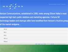 Tablet Screenshot of horizonpr.com